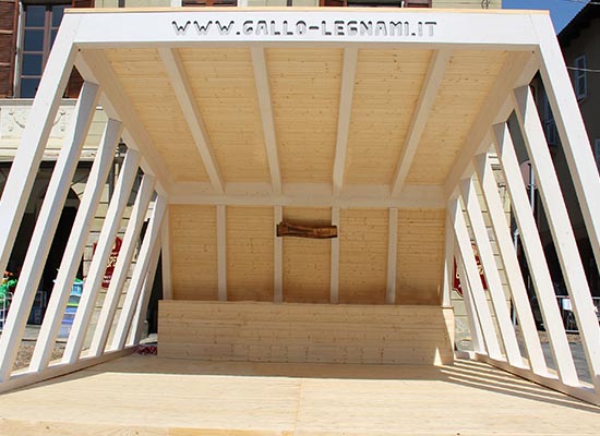 Realizzazione struttura per Fuoriluogo Festival a San Damiano d'Asti.